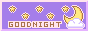 Button of pixel moon saying Goodnight
