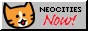 Button of Neocities mascot saying Neocities Now