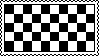 Stamp of black and white checker pattern