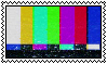 Stamp with TV color bars