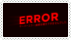 Stamp of red error message