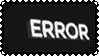Stamp of white error message