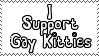 Stamp saying I support gay kitties