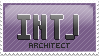 Stamp saying INTJ Architect
