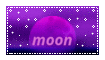 Stamp of a purple moon