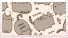 Stamp of Pusheen the Cat pattern