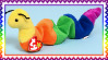Stamp with Inch the Worm Beanie Baby