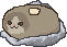 Baked potato cat pixel