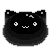 Black cat blob pixel