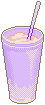Purple milkshake pixel