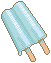 Blue popsicle pixel