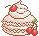 Cherry macaron pixel