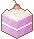 Taro cake cube pixel