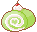 Green tea cake roll pixel