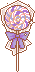 Purple lollipop pixel