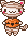 Kitty in zombie costume pixel