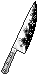 Monochrome bloody knife pixel