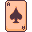 Spade card pixel