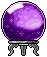 Dark purple crystal ball pixel